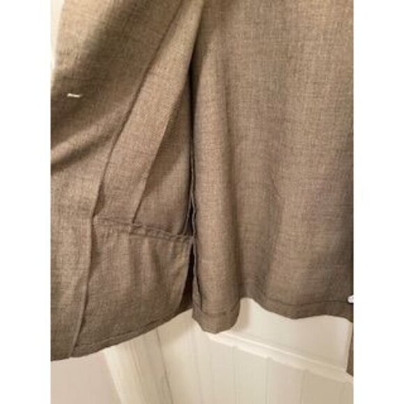 Alfred Dunner Women's Blazer Size 18 Tan Polyester Button Front Classic Fit Jack - Picture 12 of 15
